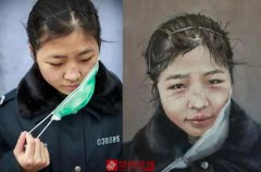 太像了！大学生为武汉抗疫民警辅警画像