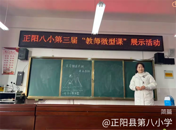 正阳县第八小学举行2025年春期微型课交流活动