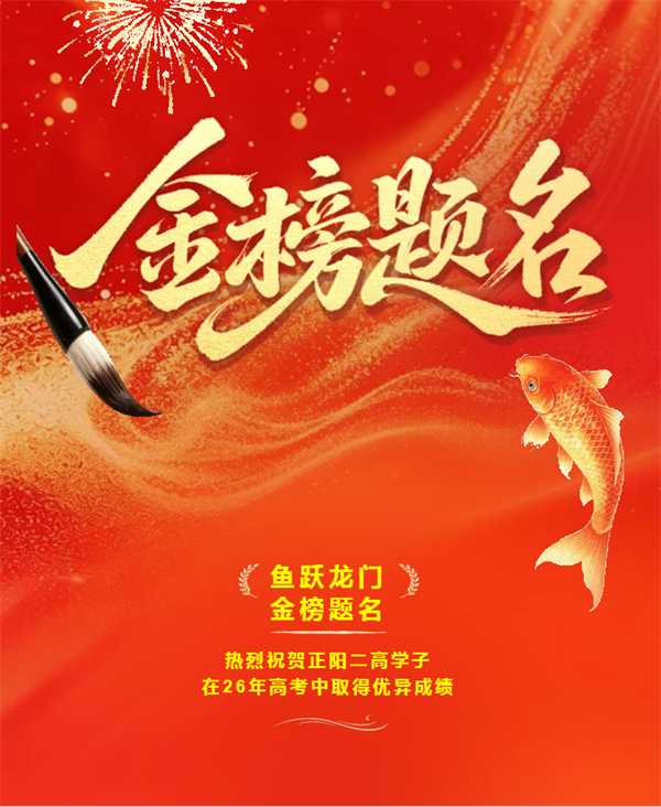 热烈祝贺!正阳二高2026年重点大学录取名单(部分)