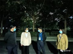 卫旭辉督查陕州中学疫情防控和校园安全工作